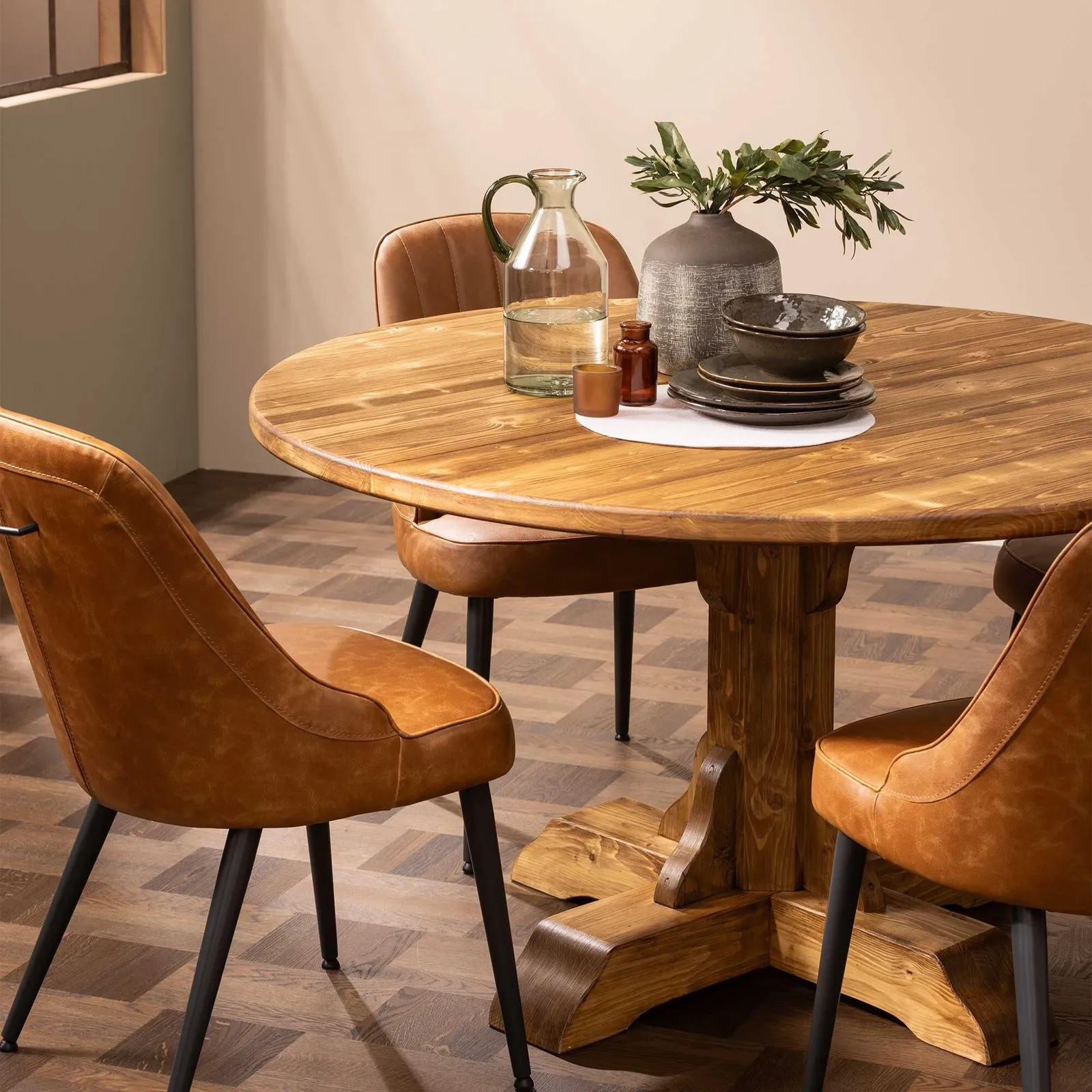 Covington Round Dining Table 140Cm, Round, Timber Wood | Barker & Stonehouse 2
