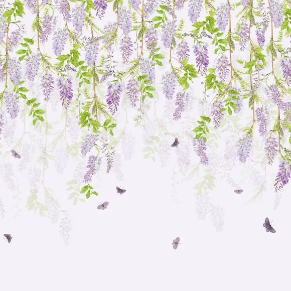 Whispering Wisteria Wall Mural 3