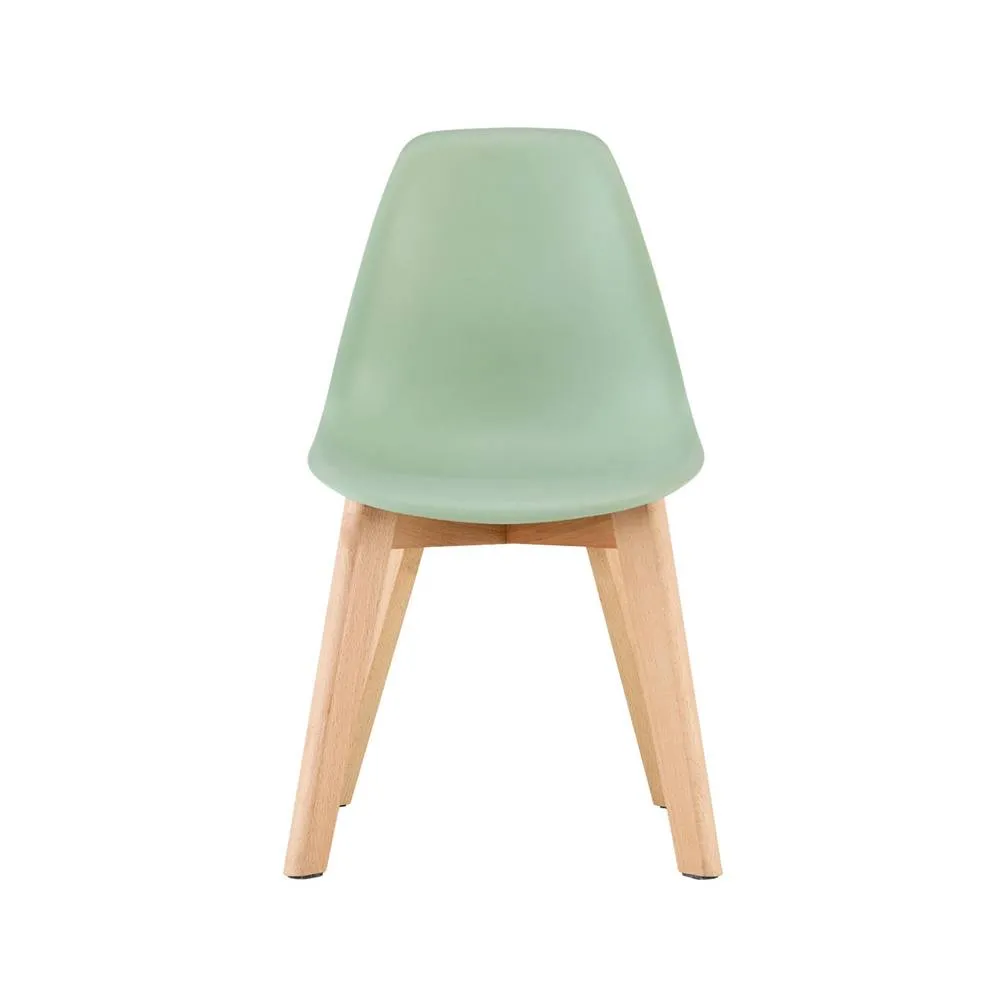 sweeek Set of 2 children's chairs Scandinavian style with beech wood in Light Green 3