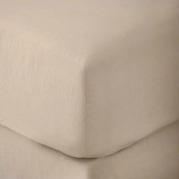 Cotton Linen Fitted Sheet 2