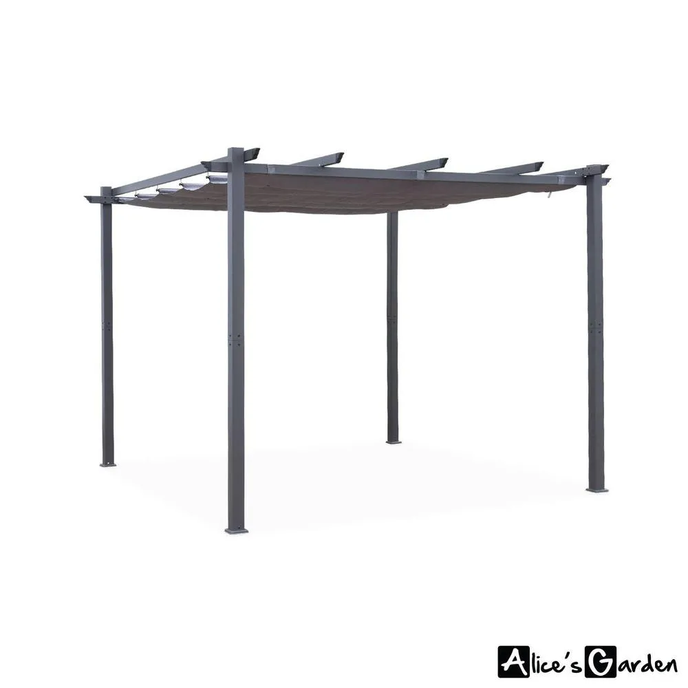 sweeek Replacement 3x3m Pergola Canopy Roof in Grey