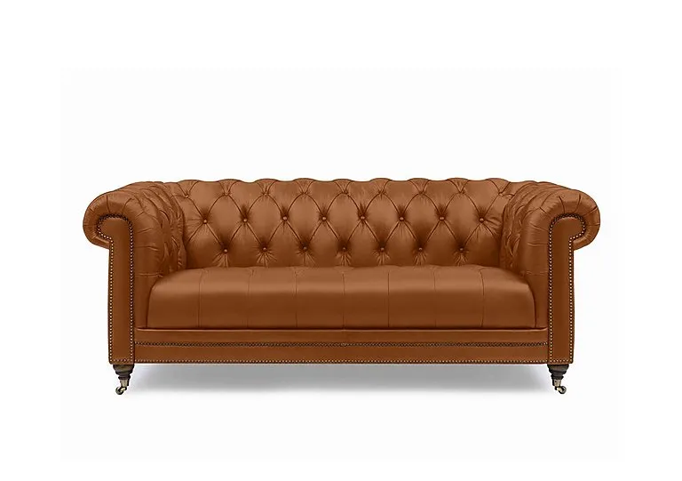 Walter 3 Seater Leather Chesterfield Sofa