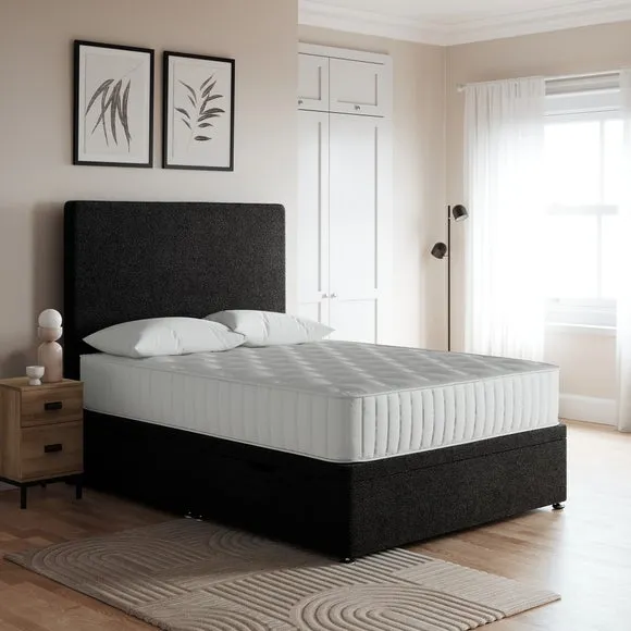 Luxury End of Bed Ottoman Bed Frame, Teddy Fabric 1