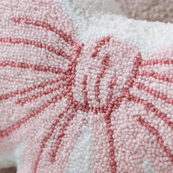 Catherine Lansfield Bow Boucle 3D Cushion 2