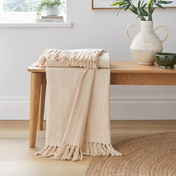 Westcott Slub Cotton Throw Blanket 1
