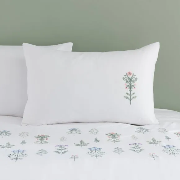 Somerset Embroidered Microfibre Duvet Cover & Pillowcase Set 2
