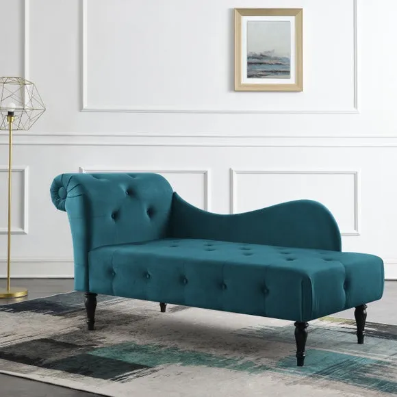 Wisteria Velvet Chaise Lounge 1