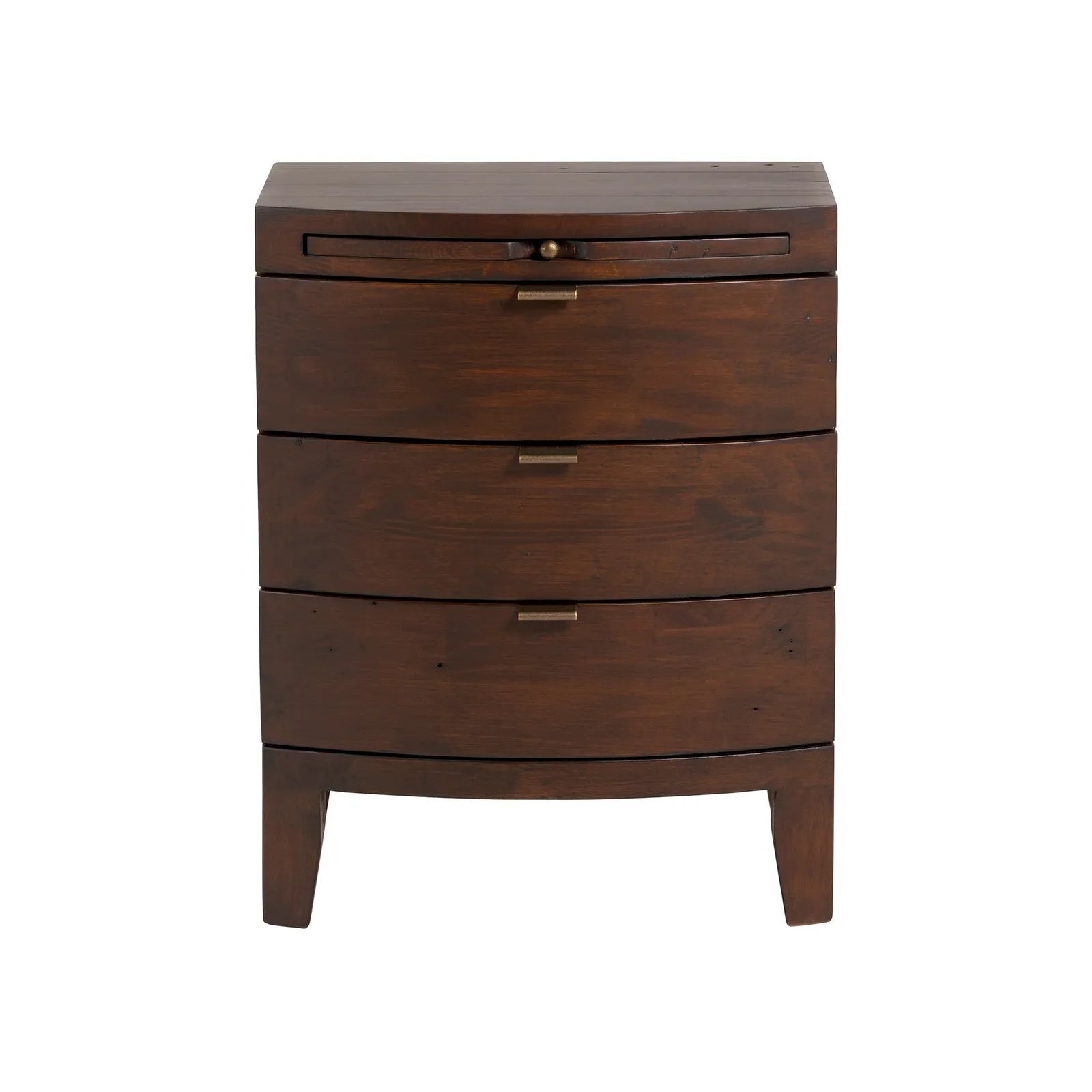 Navajos 3 Drawer Wide Bedside Table, Wood | Barker & Stonehouse 3