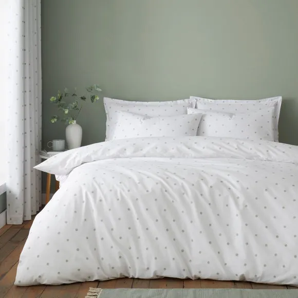 Polka Dots Polycotton Duvet Cover & Pillowcase Set 1