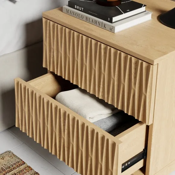 Inga 2 Drawer Bedside Table 3