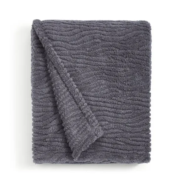 Henwood Textured Fleece Throw Blanket 130cm x 170cm 4