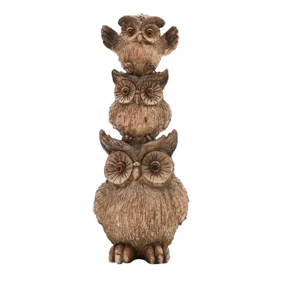 Country Living Stack Of Owls Ornament 2