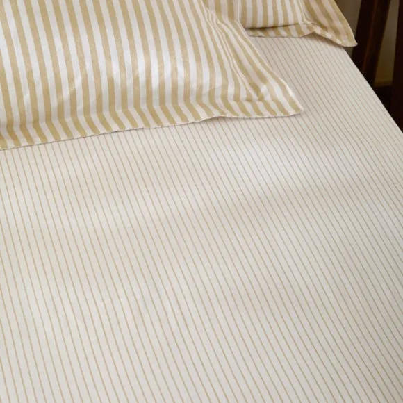 Hebden Narrow Stripe 100% Cotton Fitted Sheet 2