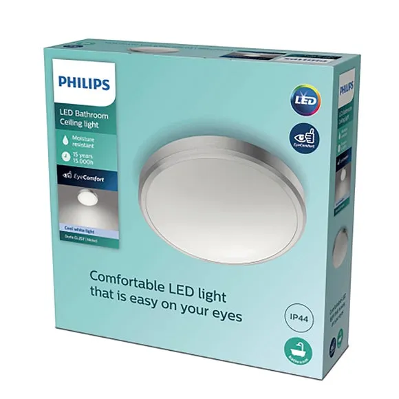 Phillips DORIS CL257 EC RD 17W 40K N HV IP44 0, Silver