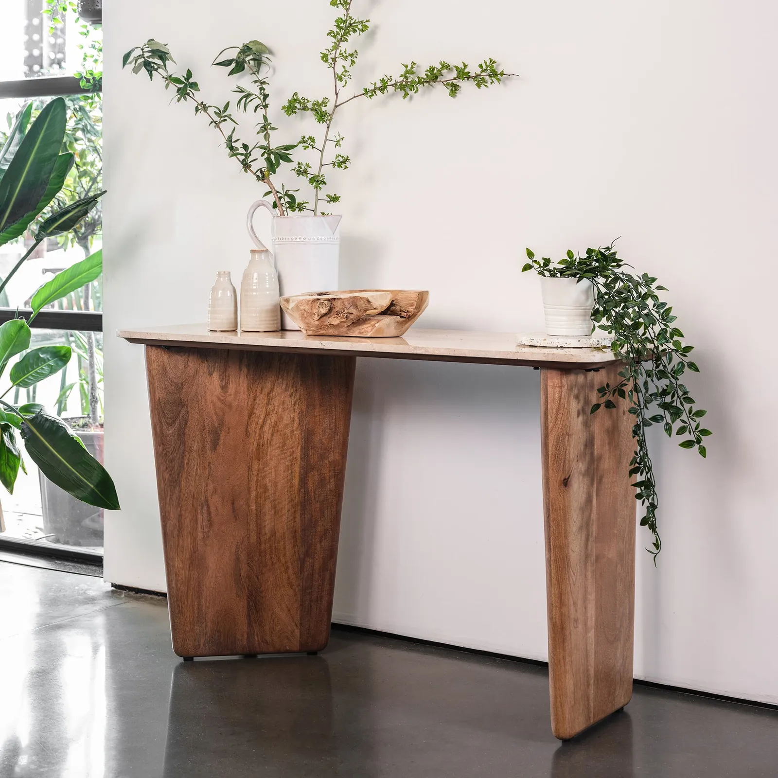 Neiden Console Table, Brown Oak | Barker & Stonehouse 2