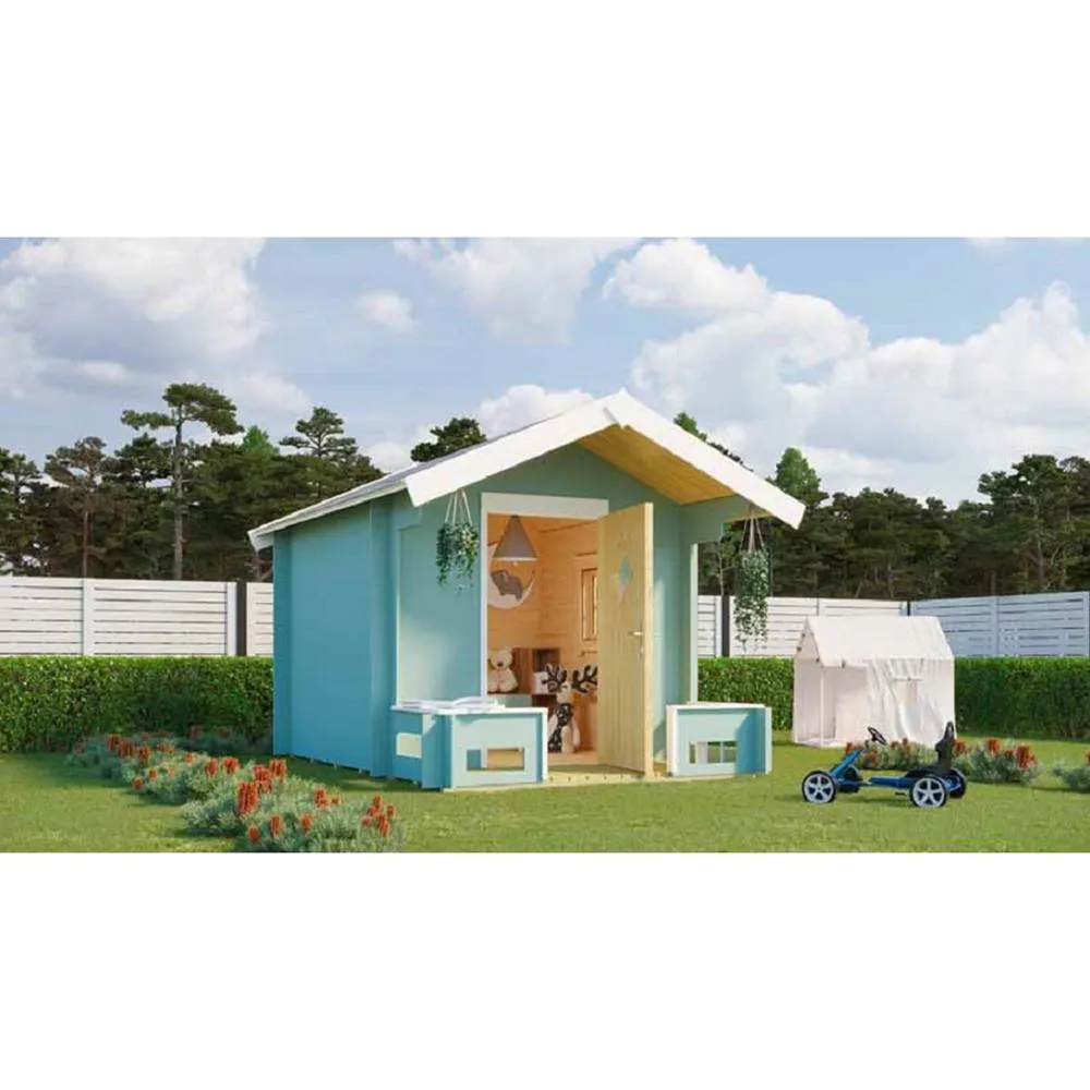 Lasita Maja Ltd Pinocchio-Log Cabin, Garden Room, Home Office - L219.4xW270xH188.1 cm in Brown 5