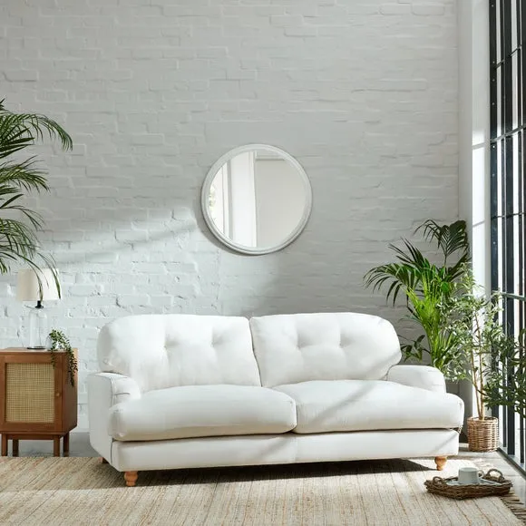 Martha Faux Linen 3 Seater Sofa 2