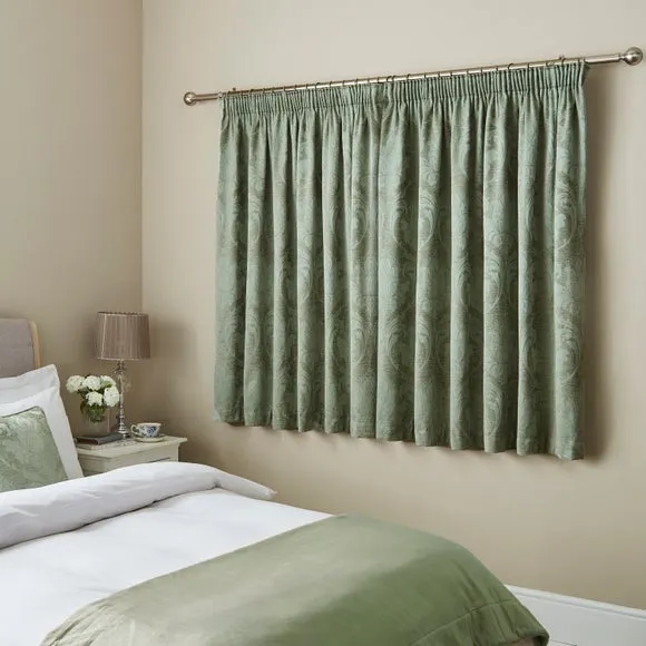 Zahra Chenille Jacquard Pencil Pleat Curtains 6