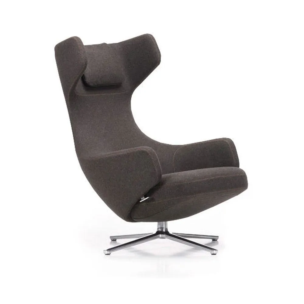 Vitra Grand Repos Chair Cosy Nutmeg F80 Polished base 3