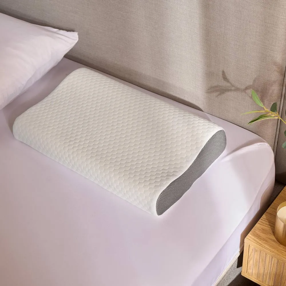 OHS Contour Memory Foam Pillow Orthopaedic Cushion Head Neck Support