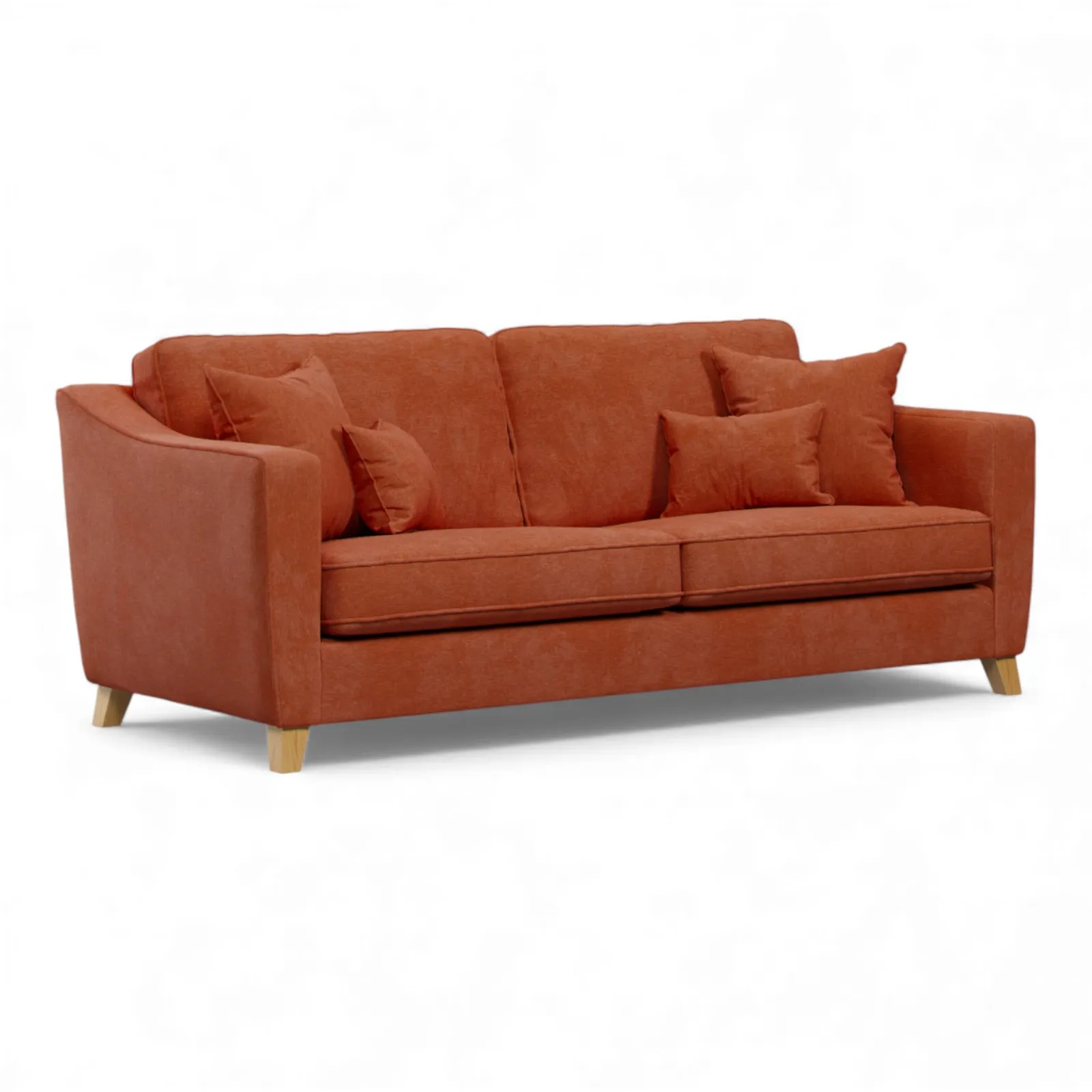 The Great Sofa Company Jackson 4 Seater Chenille Sofa in Terracotta 2