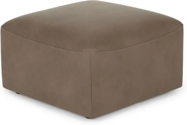Juno Modular Ottoman, Columbus Brown Leather