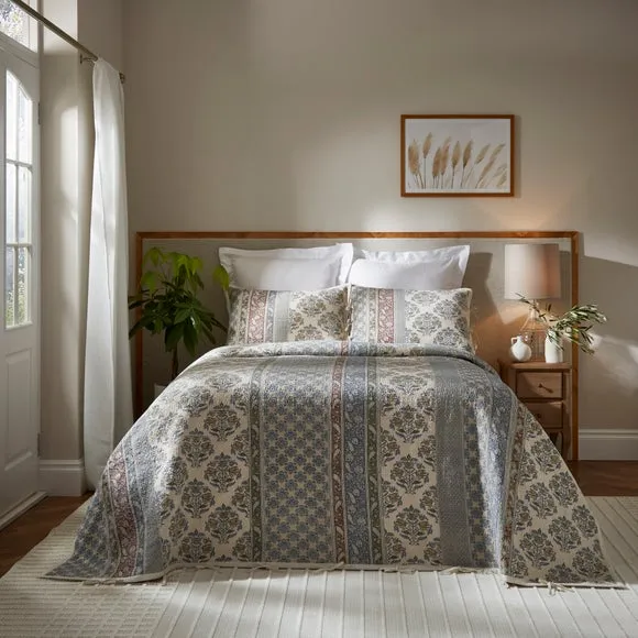 Dorma Deauville 100% Cotton Patchwork Bedspread 1