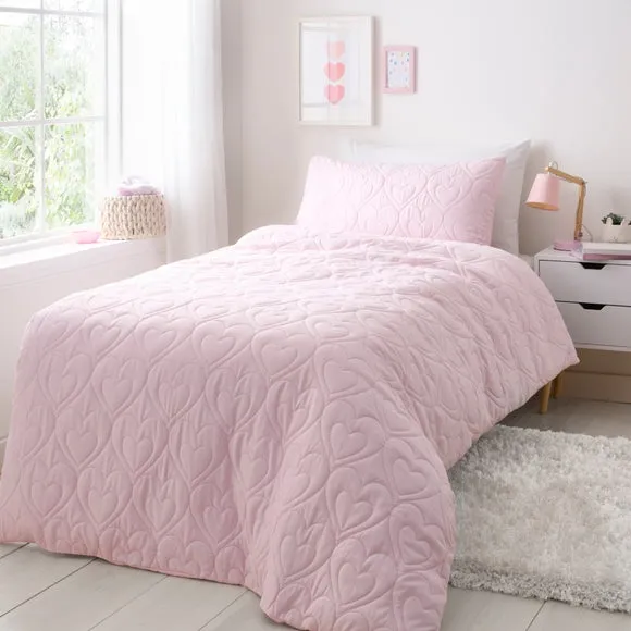 Heart Pinsonic Quilt Cover & Pillowcase Set 1