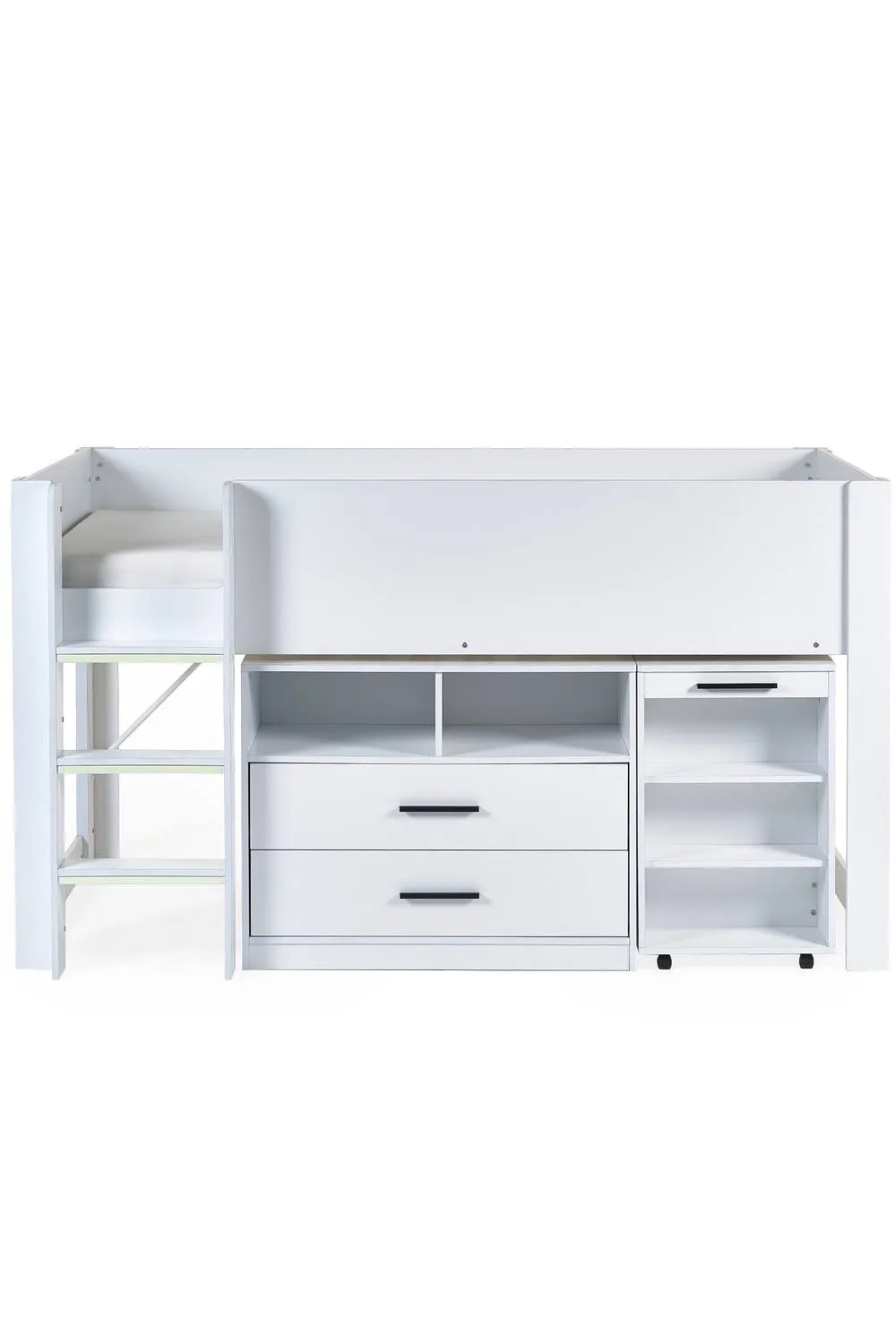 Julian Bowen Otis Single White Midsleeper Cabin Bed with Desk 4
