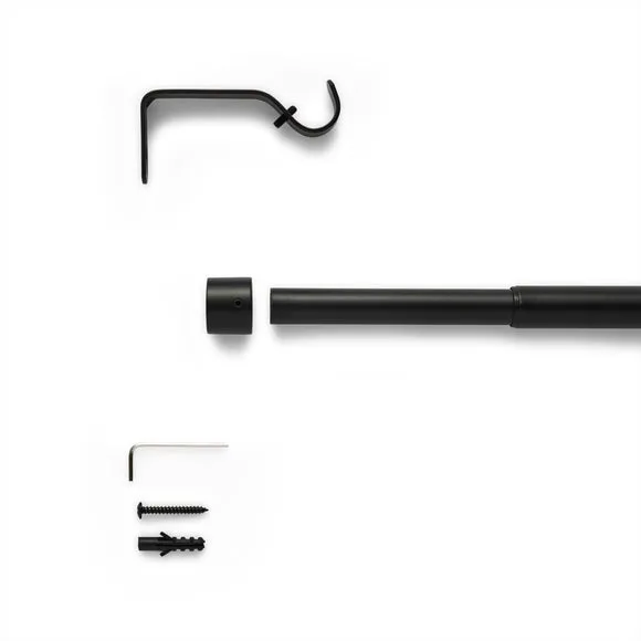 Stud Extendable Metal Curtain Pole 2