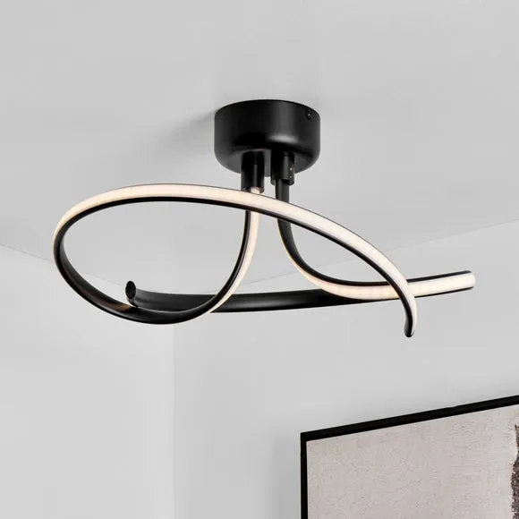 Cortez Integrated LED 2 Arm Semi Flush Ceiling Light