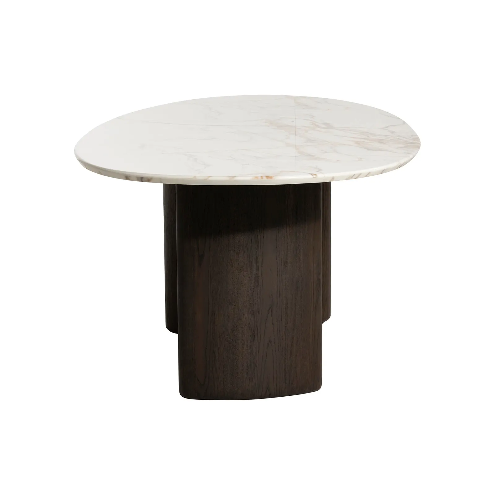 Nord Dining Table-9Mm Ceramic Marble Effect, Round, White | Barker & Stonehouse 5
