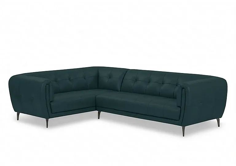 Sienna Leather Left Hand Facing Corner Sofa
