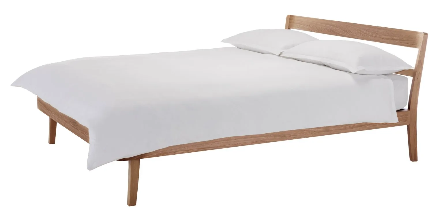 Habitat Tatsuma Double Bed Frame - Ash Stain