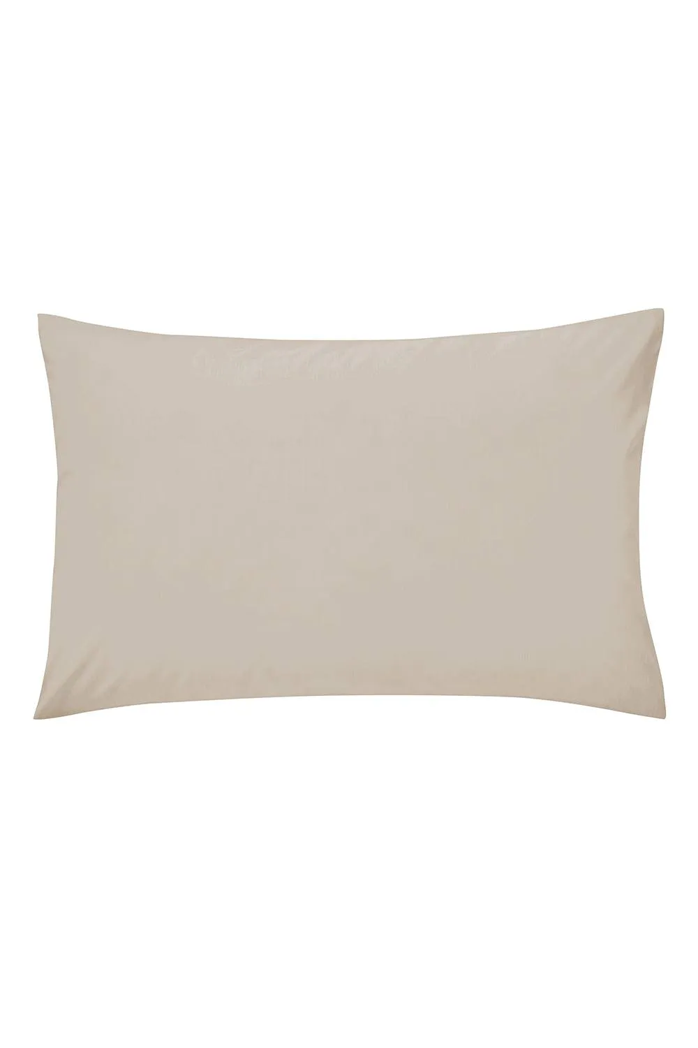 Helena Springfield 'Plain Dye' 180TC Standard Pillowcase in Stone