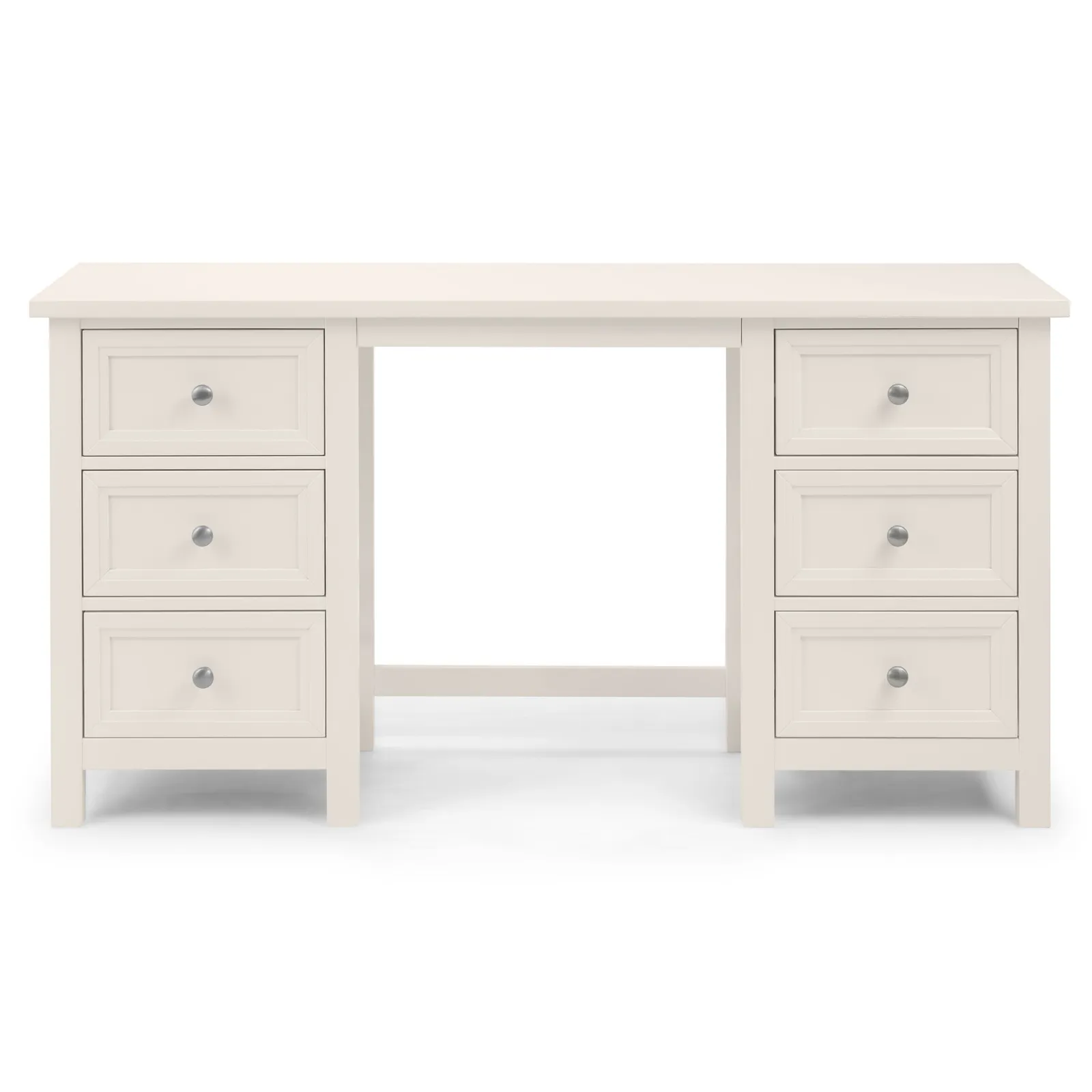 Maine 6 Drawer Dressing Table, White