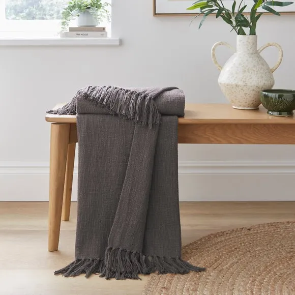 Westcott Slub Cotton Throw Blanket