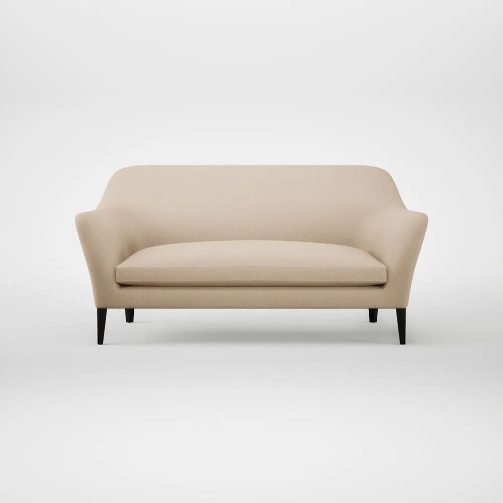 Heal's Wallis 3 Seater Sofa Smart Cotton Linen Rice Black Feet 1