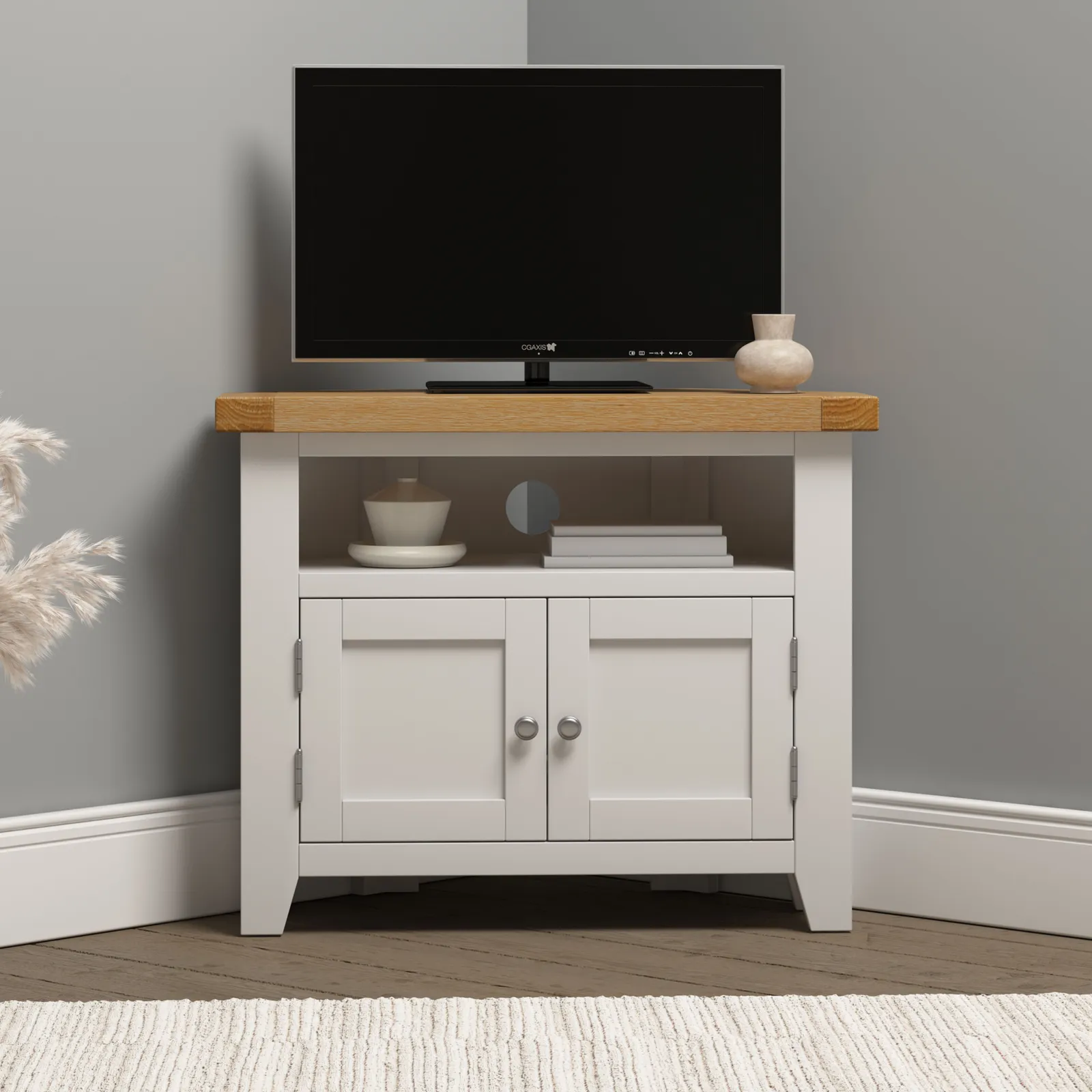 Seconique Windsor Ivory Corner TV Unit (Fully Assembled)