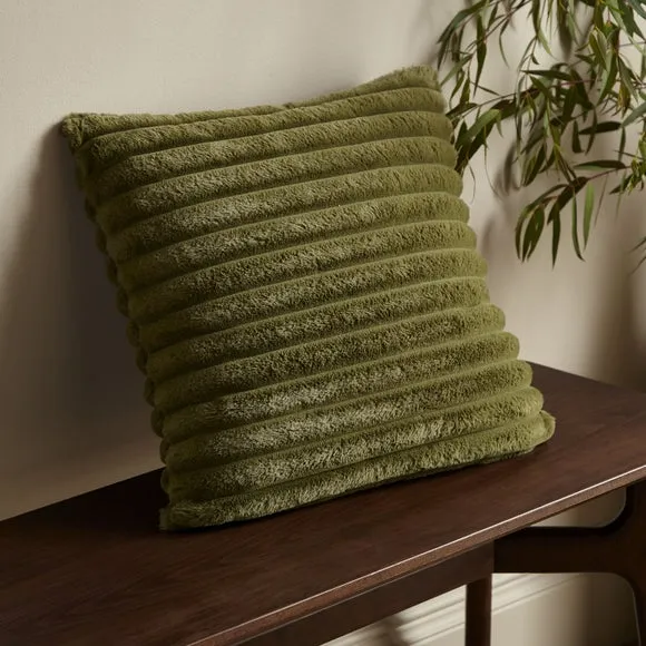 Catherine Lansfield Cosy Ribbed Square Cushion 1