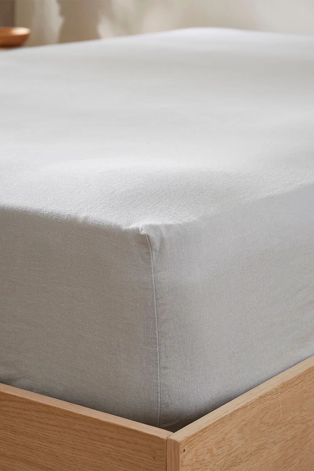 Martex Touch of Linen Fitted Sheet in Pale Blue 5