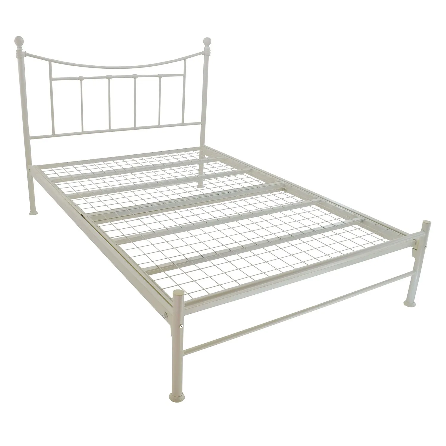 Bristol Low Foot Metal Bed Frame Cream