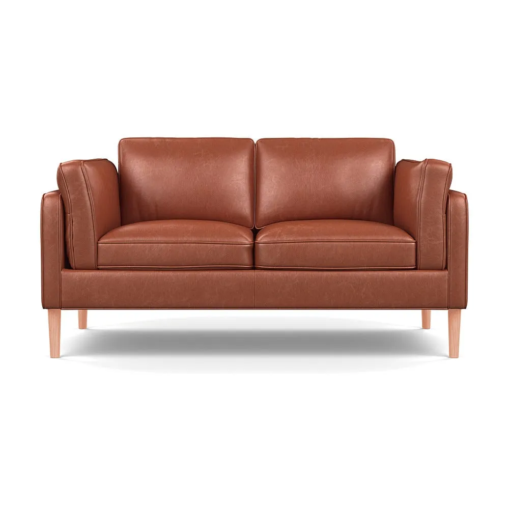Heal's Sonno 2 Str Sofa Stonewash Leather Light Brown 274 Natural Feet 1