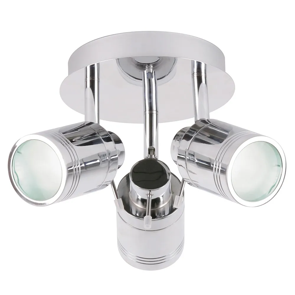 Hector Bathroom Ceiling Spotlight Plate, Chrome 1