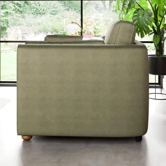 Zoe II Velvet Snuggle Chair 3