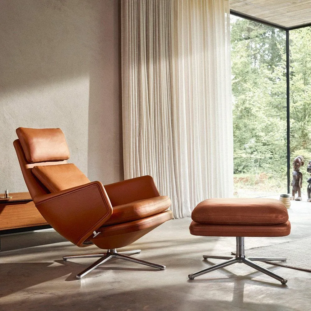 Vitra Grand Relax Lounge Chair Nubia 05 Creme Sand 4