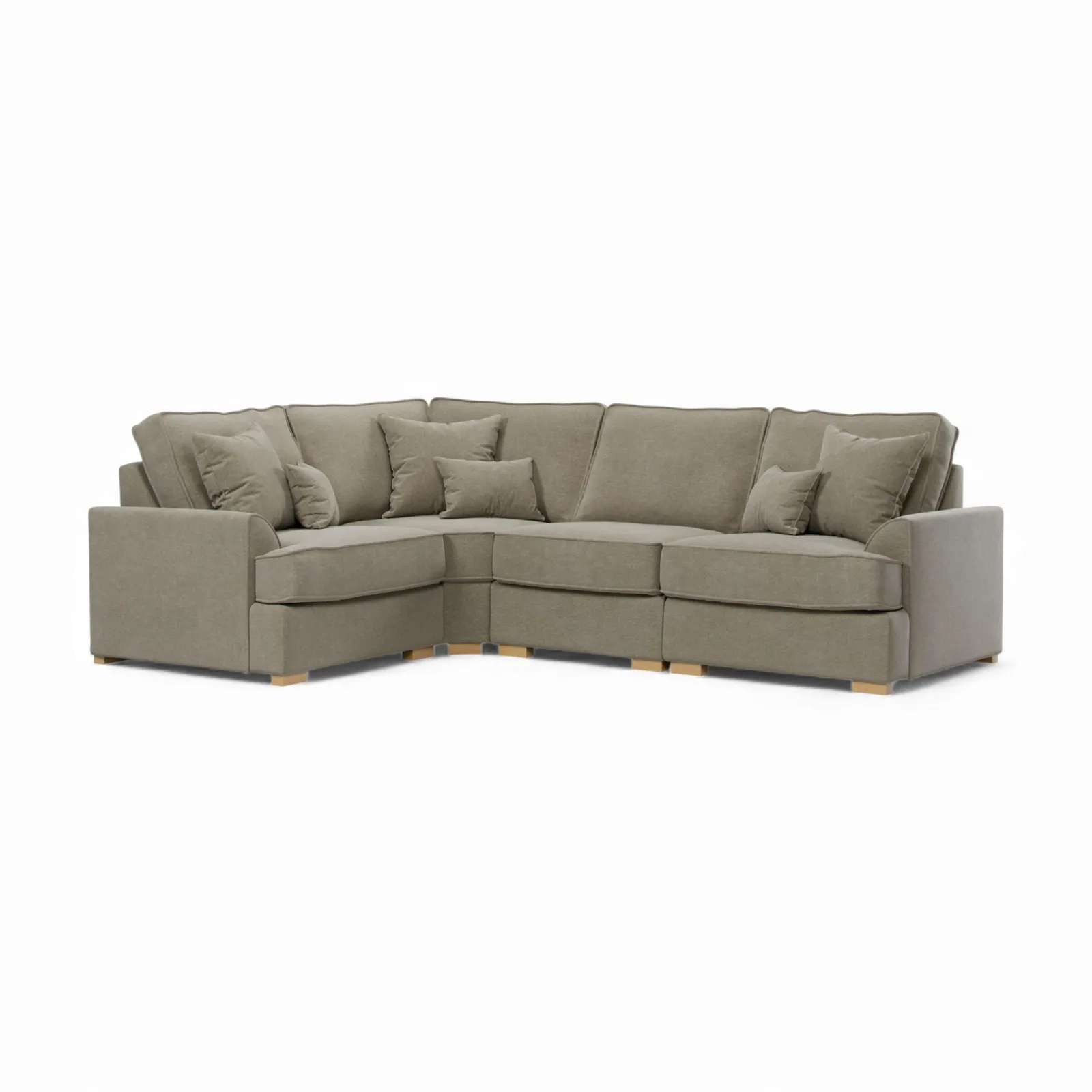 The Great Sofa Company Ophelia Left Hand Facing Chenille Corner Sofa in Grey 2