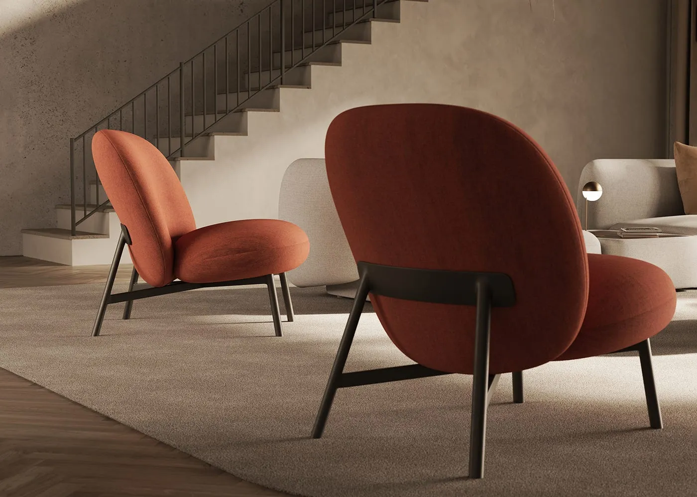 Paul Rogers Juvo Lounge Chair Bronze Be-02 Beige 3