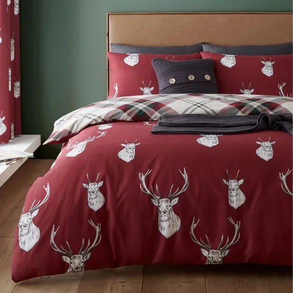 Catherine Lansfield Munro Stag Eyelet Curtains 4