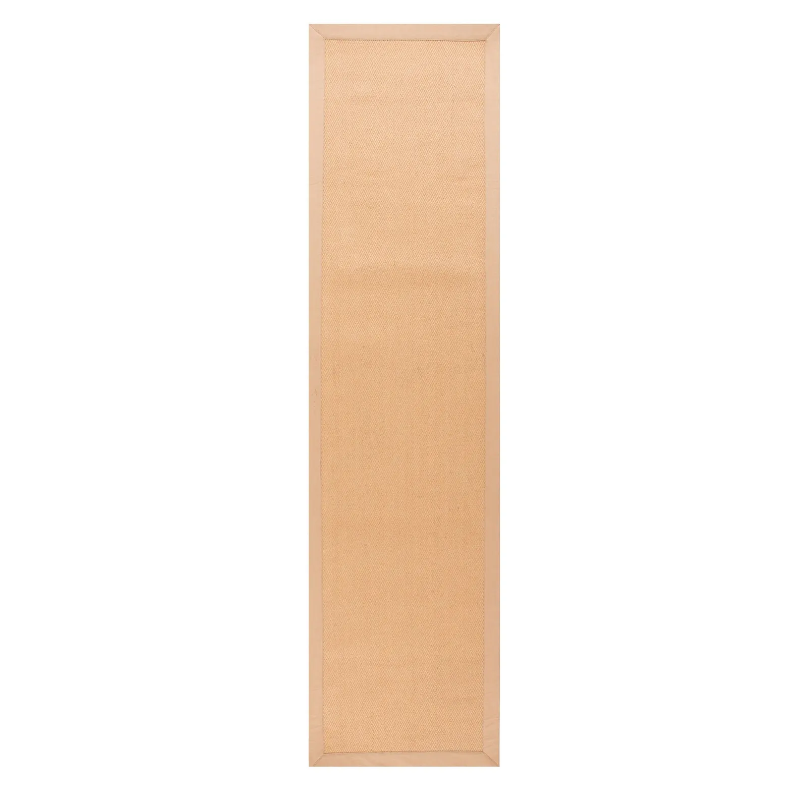 Natural Fibre Herringbone Runner Brown